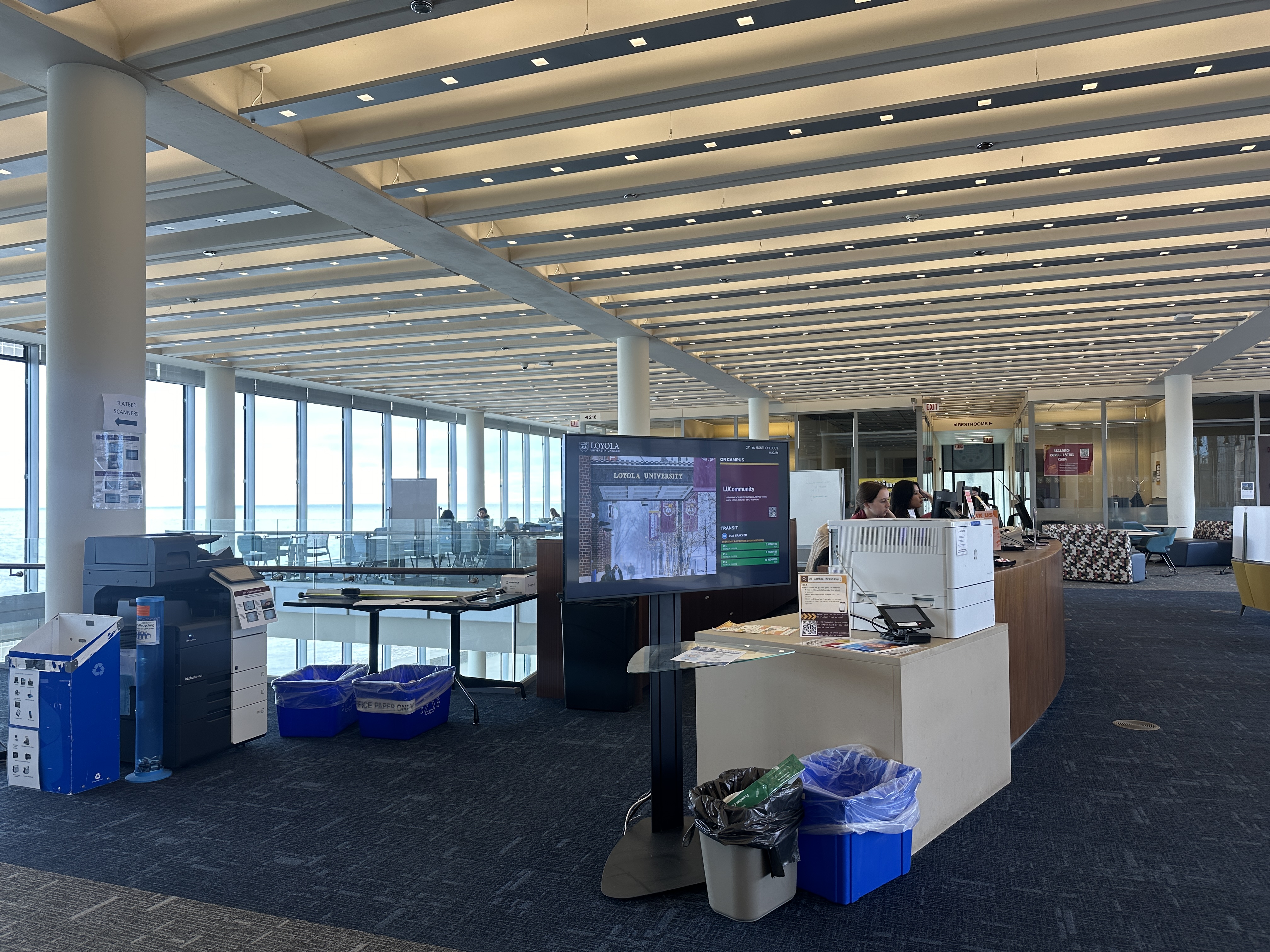 Information Commons 2nd Floor Info Desk Digital Signage
